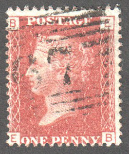 Great Britain Scott 33 Used Plate 119 - EB - Click Image to Close